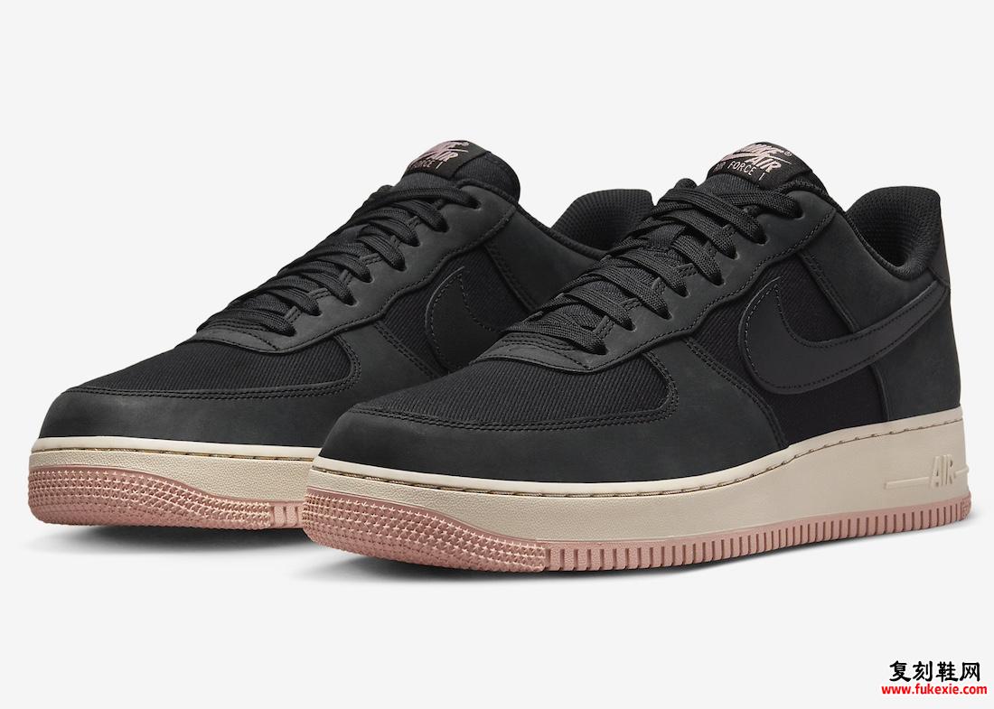 NIKE AIR FORCE 1 LOW LX“黑/红星尘”将于 2024 年春季发布货号：FB8876-001