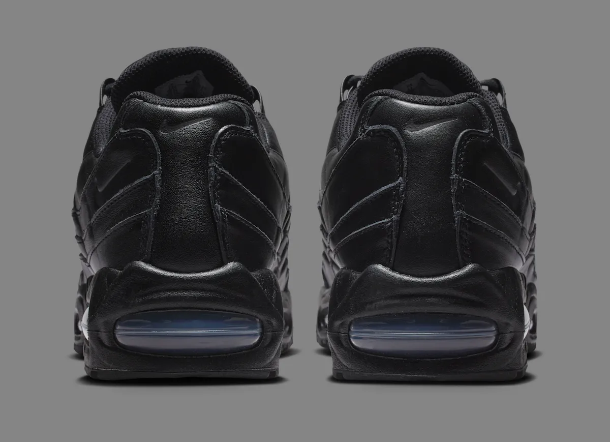 耐克Air Max 95三十周年奢华献礼:全黑皮革“Big Bubble”版诠释低调的街头高级感