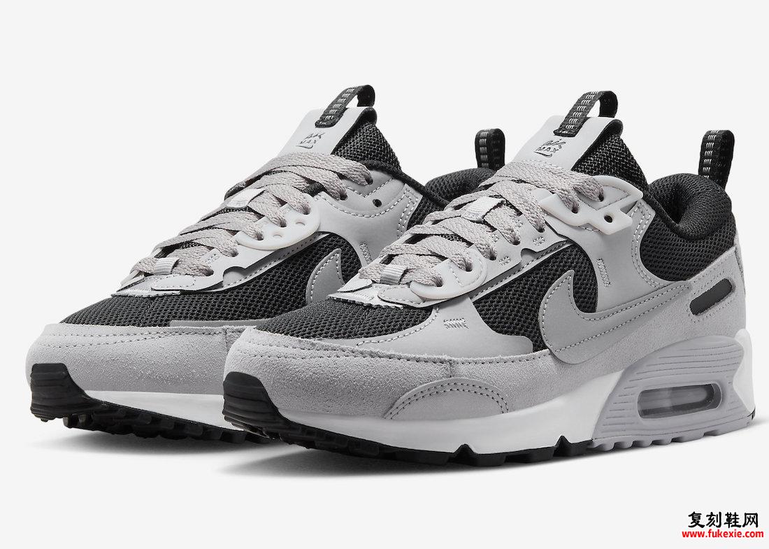 NIKE AIR MAX 90 FUTURA 以“黑色/灰色”呈现 货号：FN7777-001