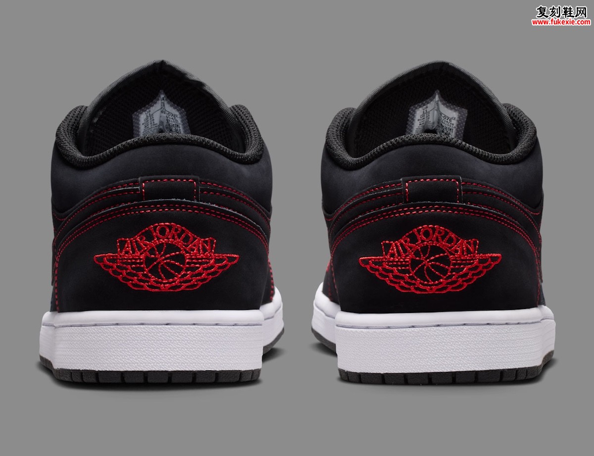 Air Jordan 1 Low“Bloodline”2026麂皮红线注入家族血脉:125美元开启公牛配色新篇章插图4 Air Jordan 1 Low“Bloodline”2026麂皮红线注入家族血脉:125美元开启公牛配色新篇章