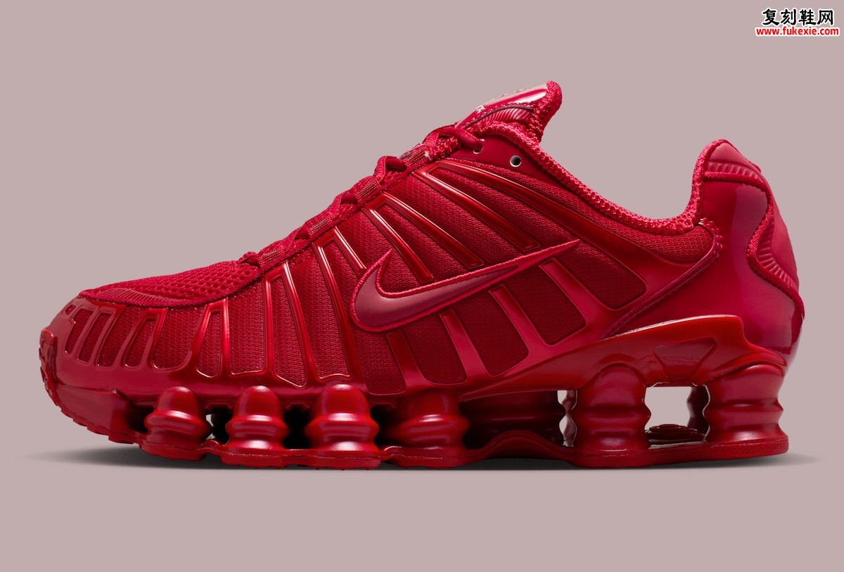 Nike Shox TL “Gym Red” '健身红' 2025秋季复刻：糖果光泽气柱跑鞋，重塑千禧潮流经典