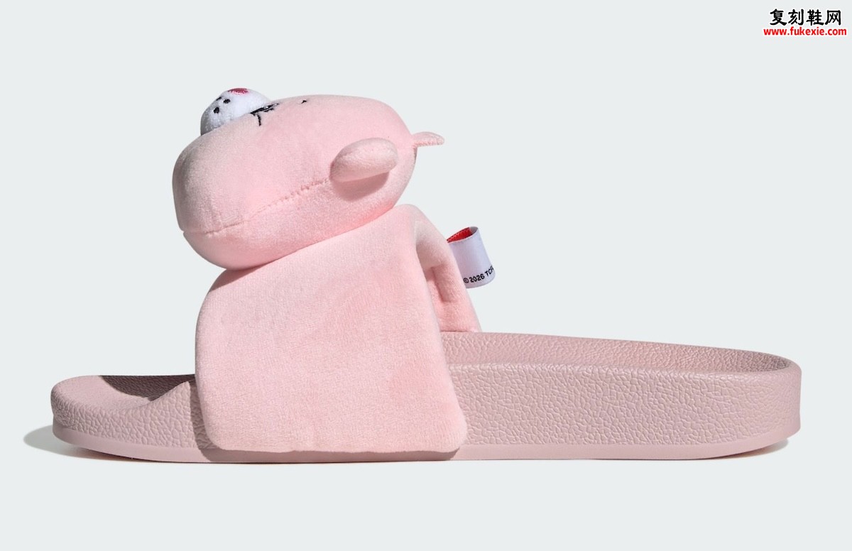 Care Bears x adidas Adilette 毛绒粉拖鞋 2026夏季萌趣联名发售前瞻插图1 Care Bears x adidas Adilette 毛绒粉拖鞋 2026夏季萌趣联名发售前瞻