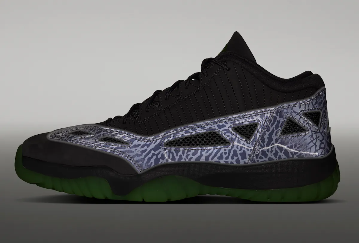 Quai 54 x Air Jordan 11 Low IE “Gunsmoke” 官图释出：巴黎街球盛宴的暗黑紫绿战靴