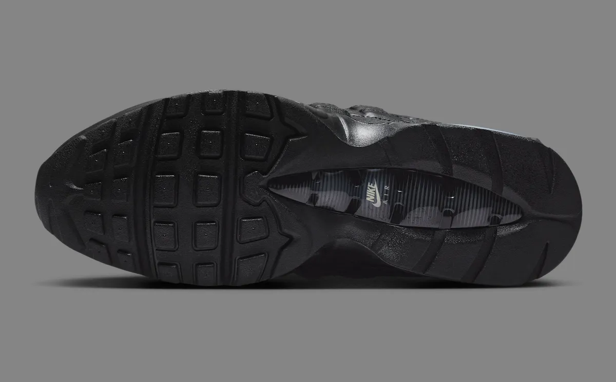 耐克Air Max 95三十周年奢华献礼:全黑皮革“Big Bubble”版诠释低调的街头高级感