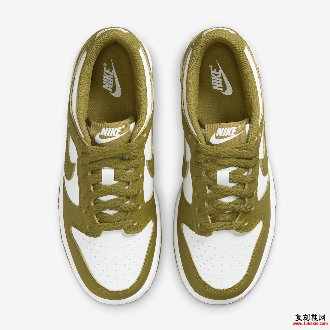 NIKE DUNK LOW GS “PACIFIC MOSS” 现已上市（2024 年 4 月）货号：FB9109-108