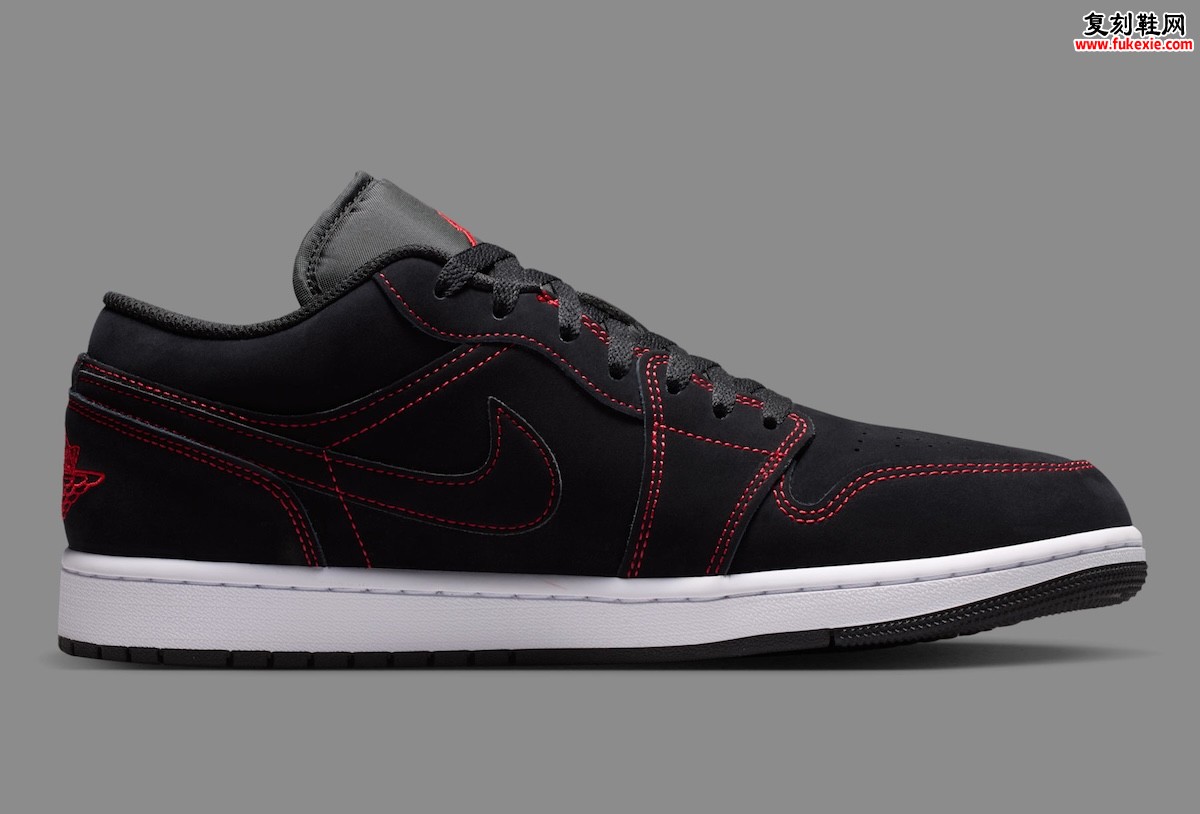 Air Jordan 1 Low“Bloodline”2026麂皮红线注入家族血脉:125美元开启公牛配色新篇章插图2 Air Jordan 1 Low“Bloodline”2026麂皮红线注入家族血脉:125美元开启公牛配色新篇章