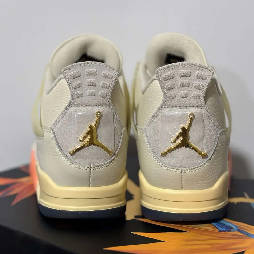 Air Jordan 4 “Birds of Paradise” Releases July 2026全新AJ4天堂鸟女款实物照流出,椰子牛奶鞋面,芒果色半透外底,热带艺术包装
