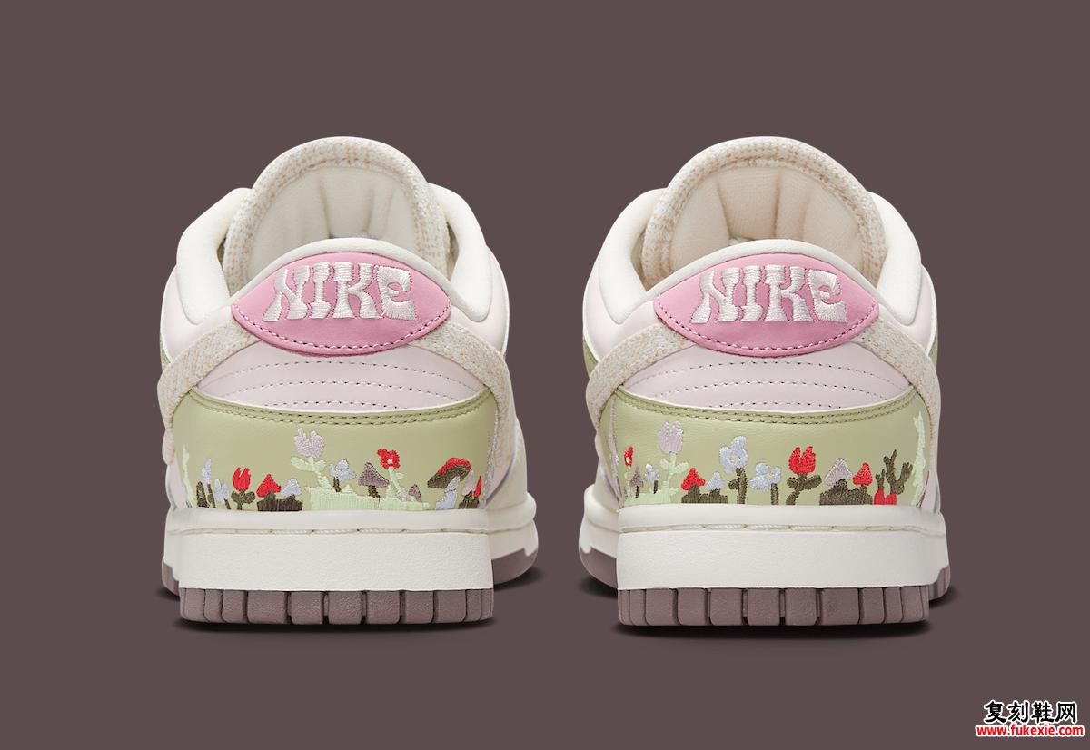Nike Dunk Low “Mushroom” 深度解析：自然美学与少女力觉醒的春日盛宴