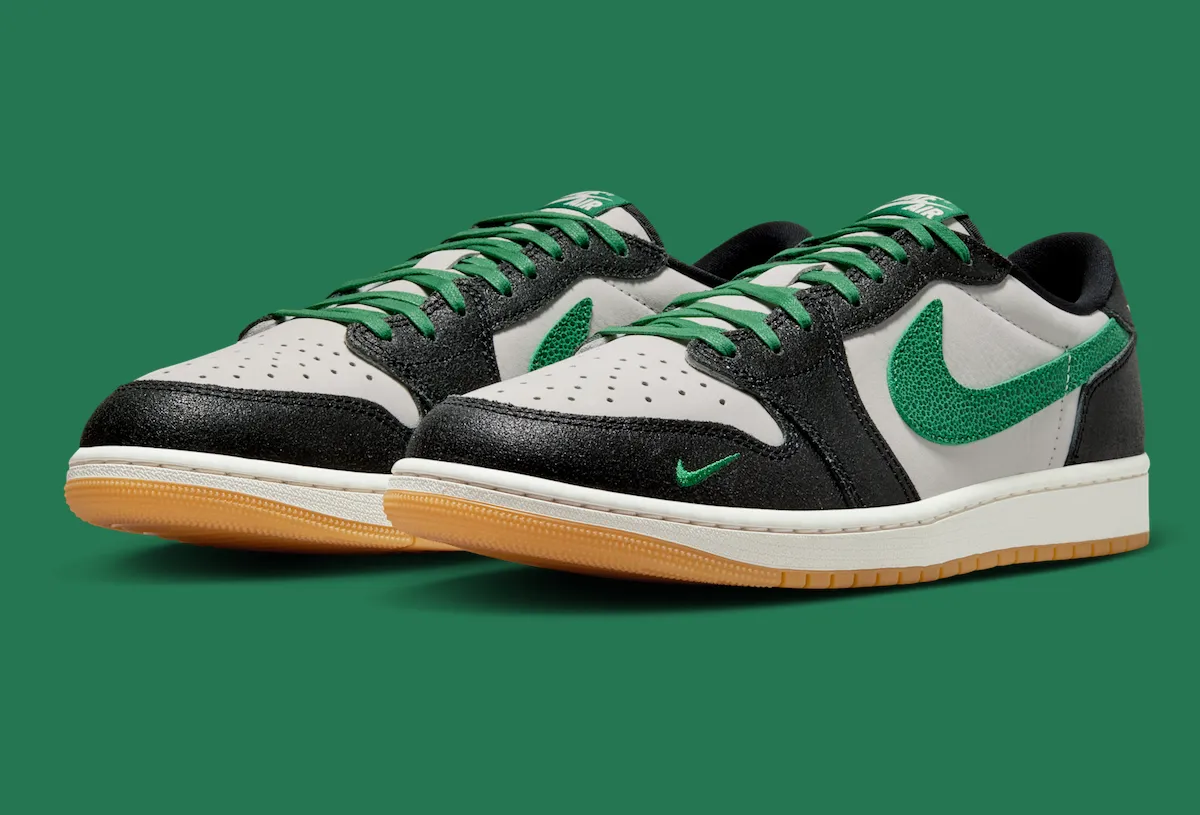 Air Jordan 1 Low OG “Phantom/Pine Green” 松绿配色发售信息释出，2026夏日低帮精品缩略图