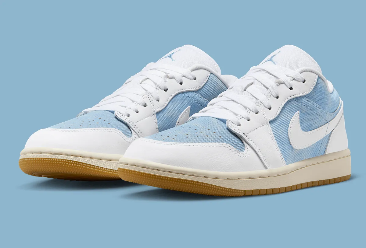 AIR JORDAN 1 LOW DENIM “WORN BLUE” AJ1 Low水洗蓝女鞋7.20解锁秋日慵懒美学