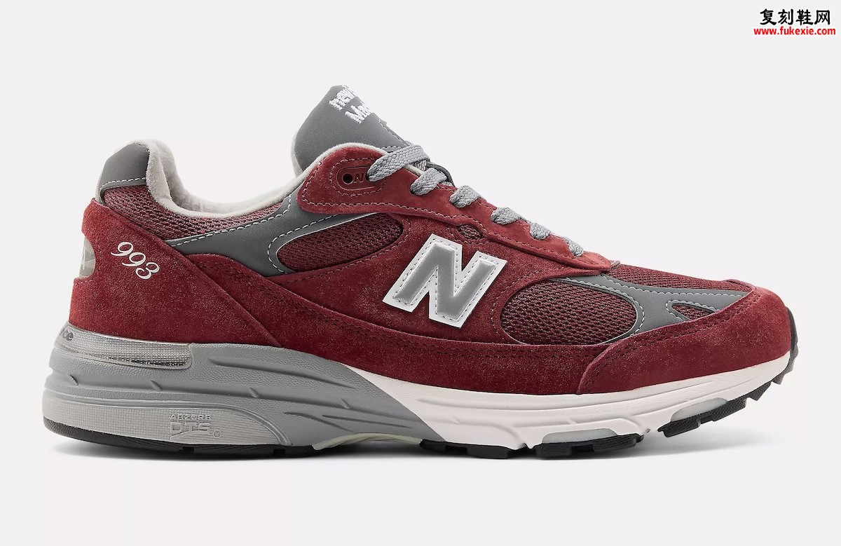 New Balance 993 ‘Burgundy’酒红麂皮美产复古跑鞋2026夏季发售，定价200美元