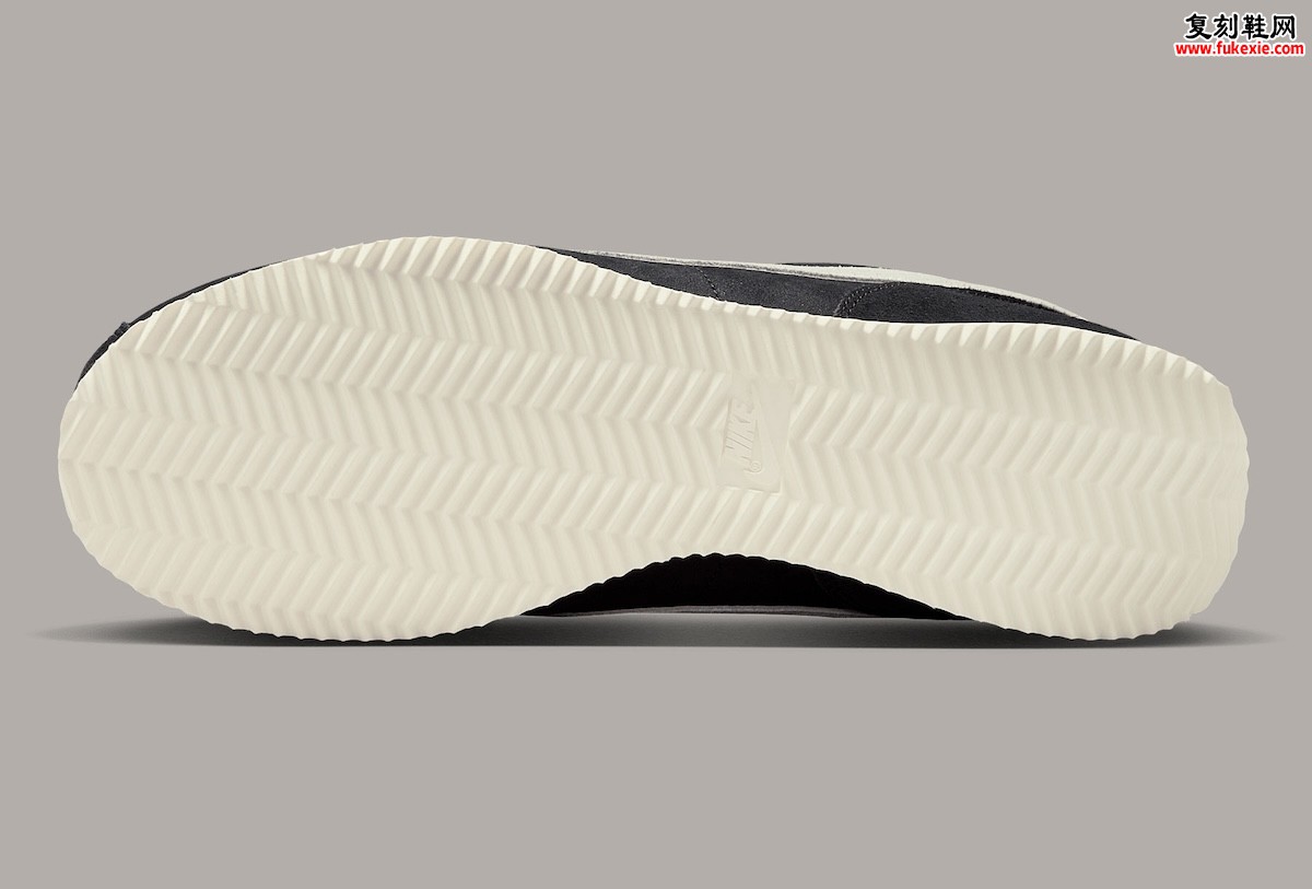 耐克Cortez Black/Sail 2025夏季复古运动鞋经典回归磨砂皮革绒面革限量版