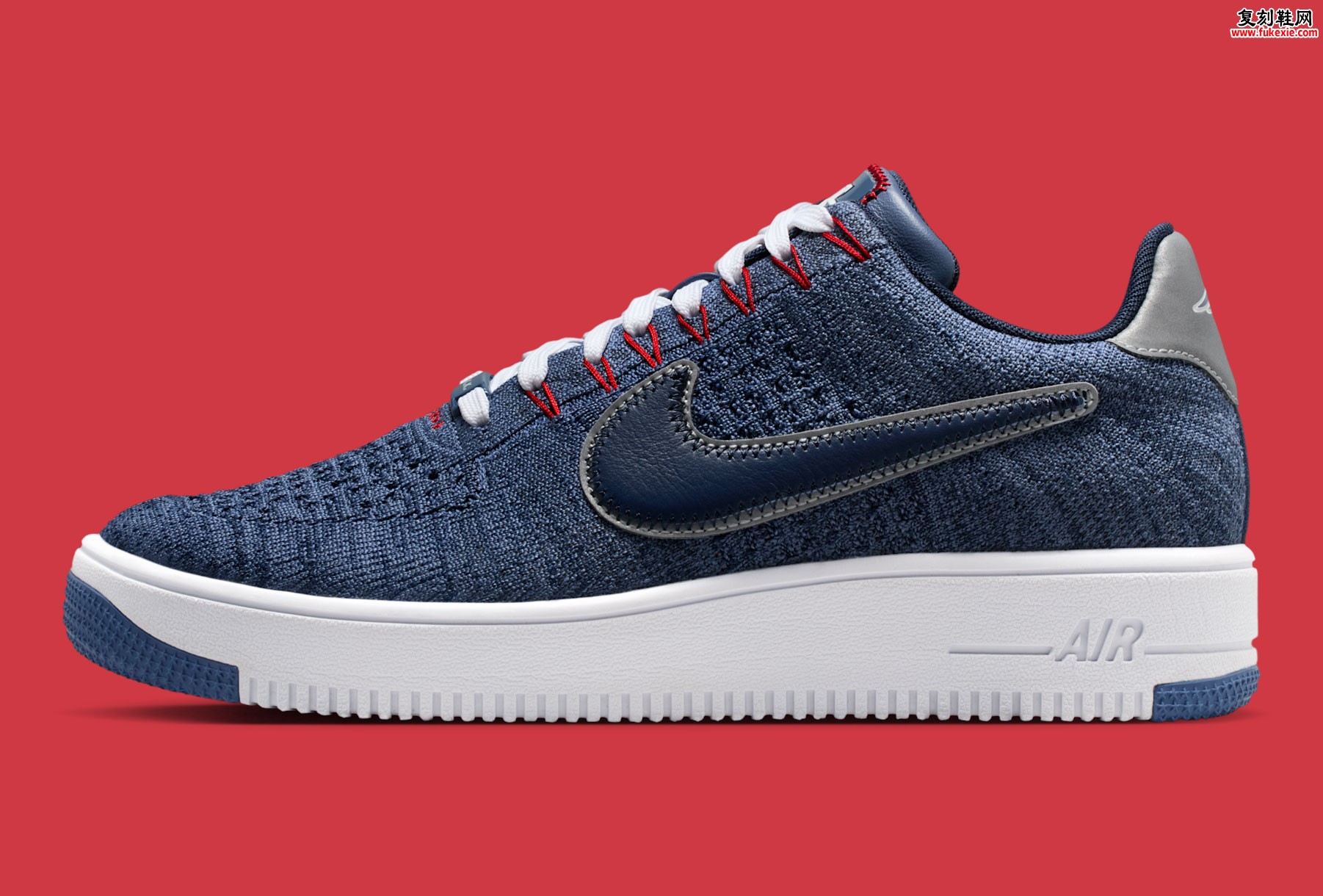 Nike Air Force 1 Ultra Flyknit Low “Robert Kraft” 克拉夫特联名款 新英格兰爱国者主题配色登场