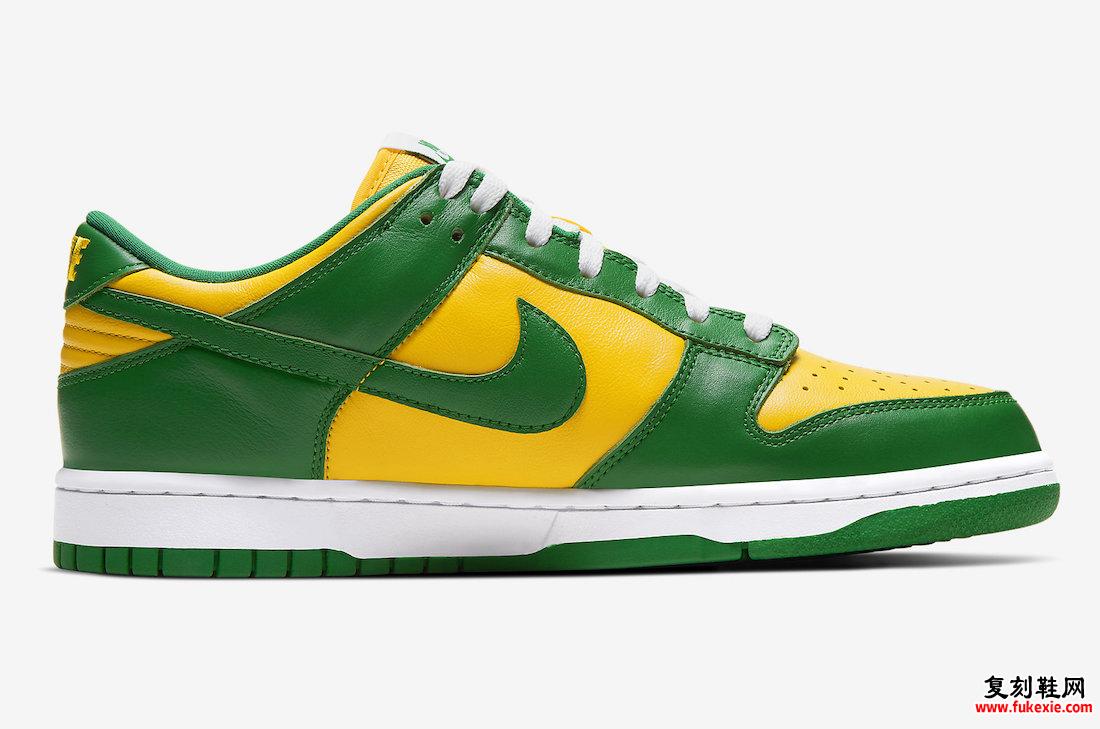 NIKE DUNK LOW “BRAZIL” 将于 2024 年春季回归 货号：CU1727-700