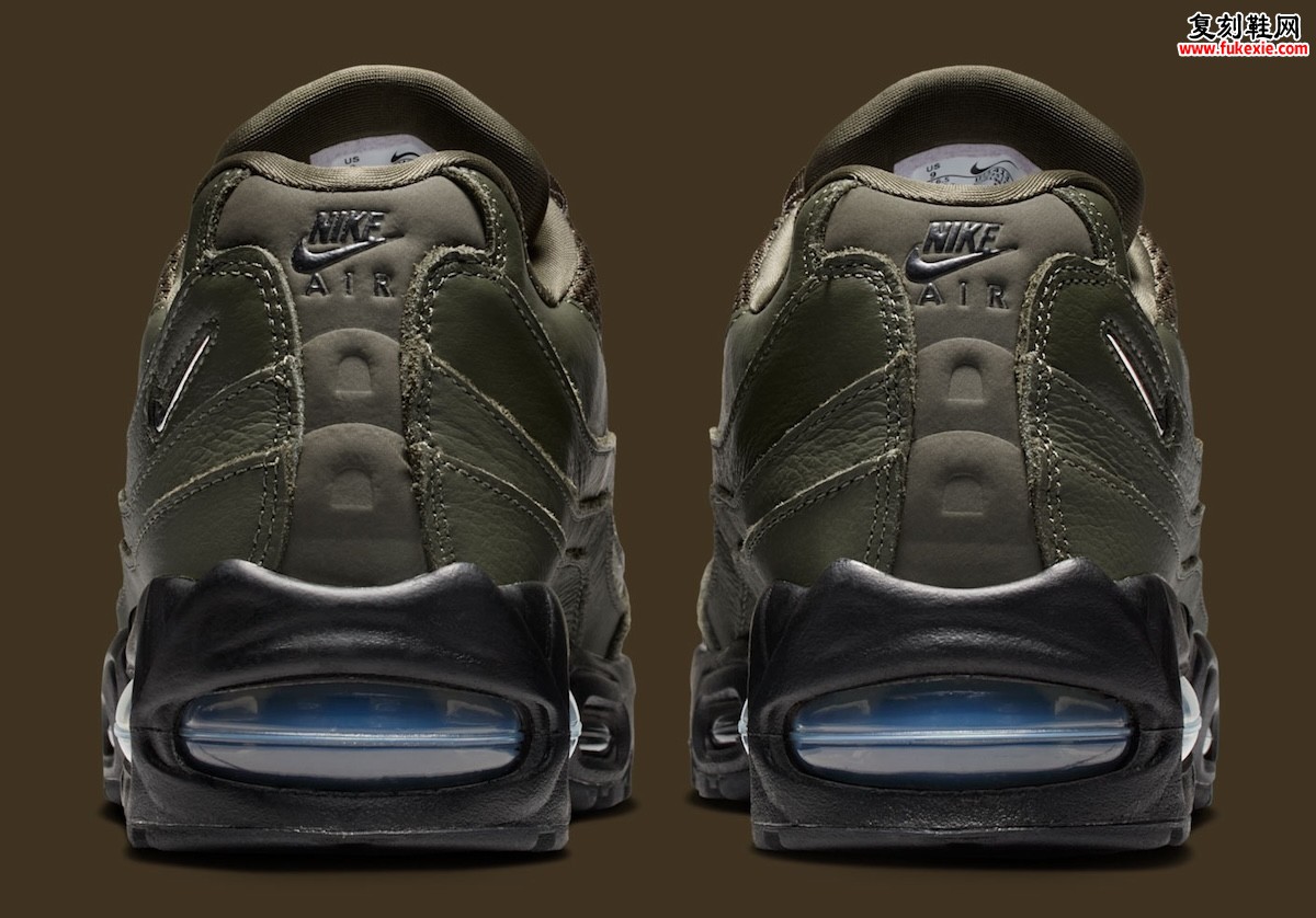 Nike Air Max 95 ‘Cargo Khaki’ 用橄榄绿层次与放大气垫重塑1995年的街头语法