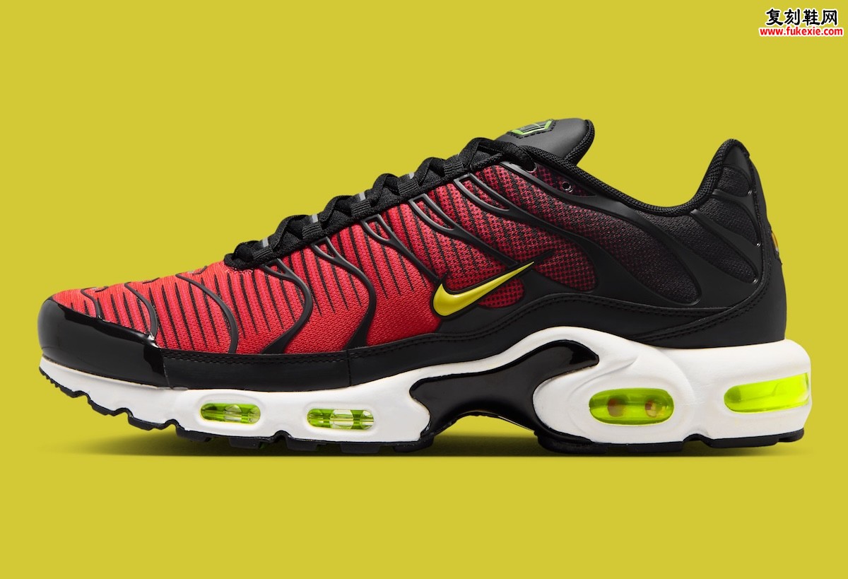 Nike Air Max Plus“黑/亮红”2026夏季发售，渐变鞋面与霓虹点缀演绎经典TN风潮