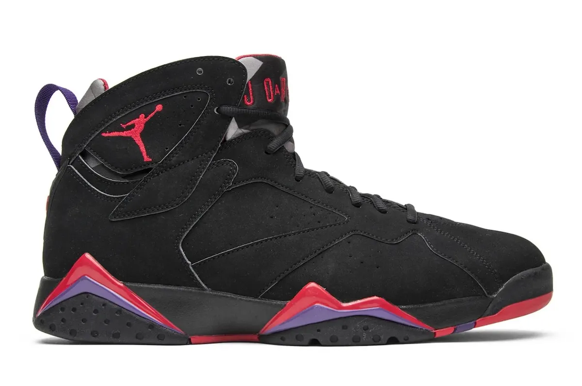 Air Jordan 7猛龙季后赛黑紫配色携“耸肩”名场面荣耀归来，2027年全明星周末重磅复刻