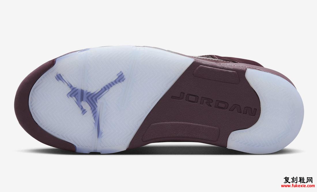 AIR JORDAN 5 “BURGUNDY” 8 月 19 日发售 货号：DZ4131-600