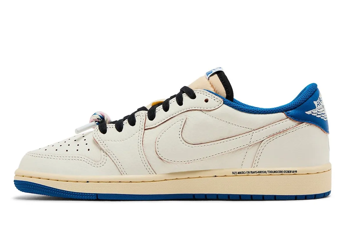 Travis Scott x Fragment x Air Jordan 1 Low OG  军事蓝联名鞋9月20日发售