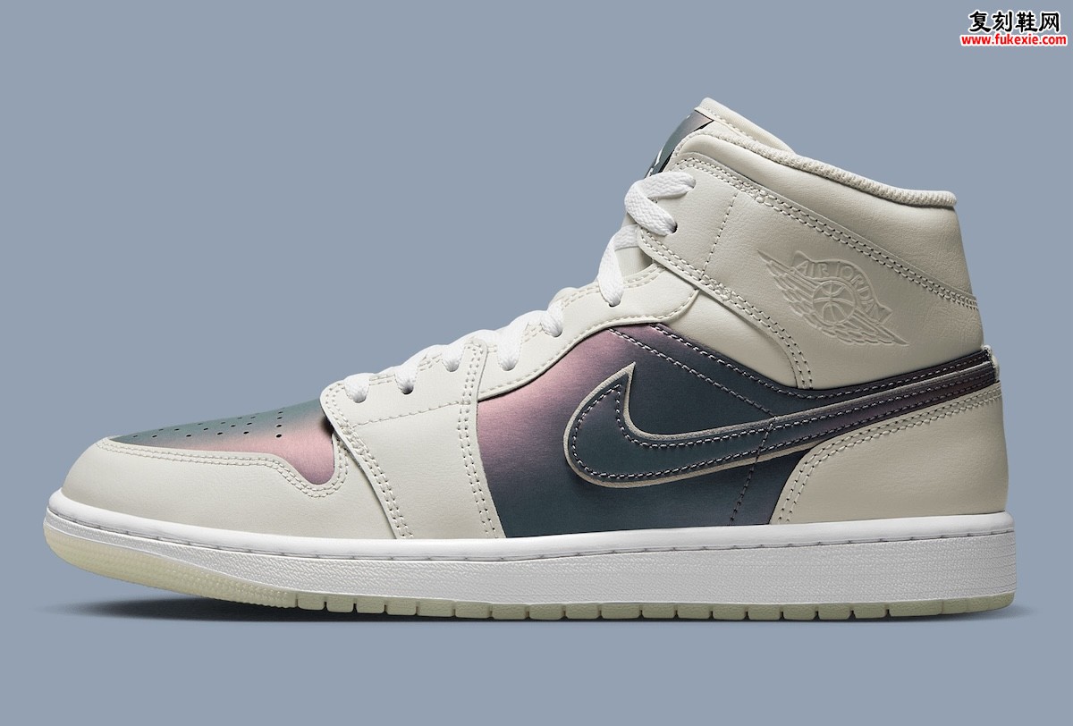 Air Jordan 1 Mid “Phantom” 2025夏季发布，未来感与经典设计的完美融合