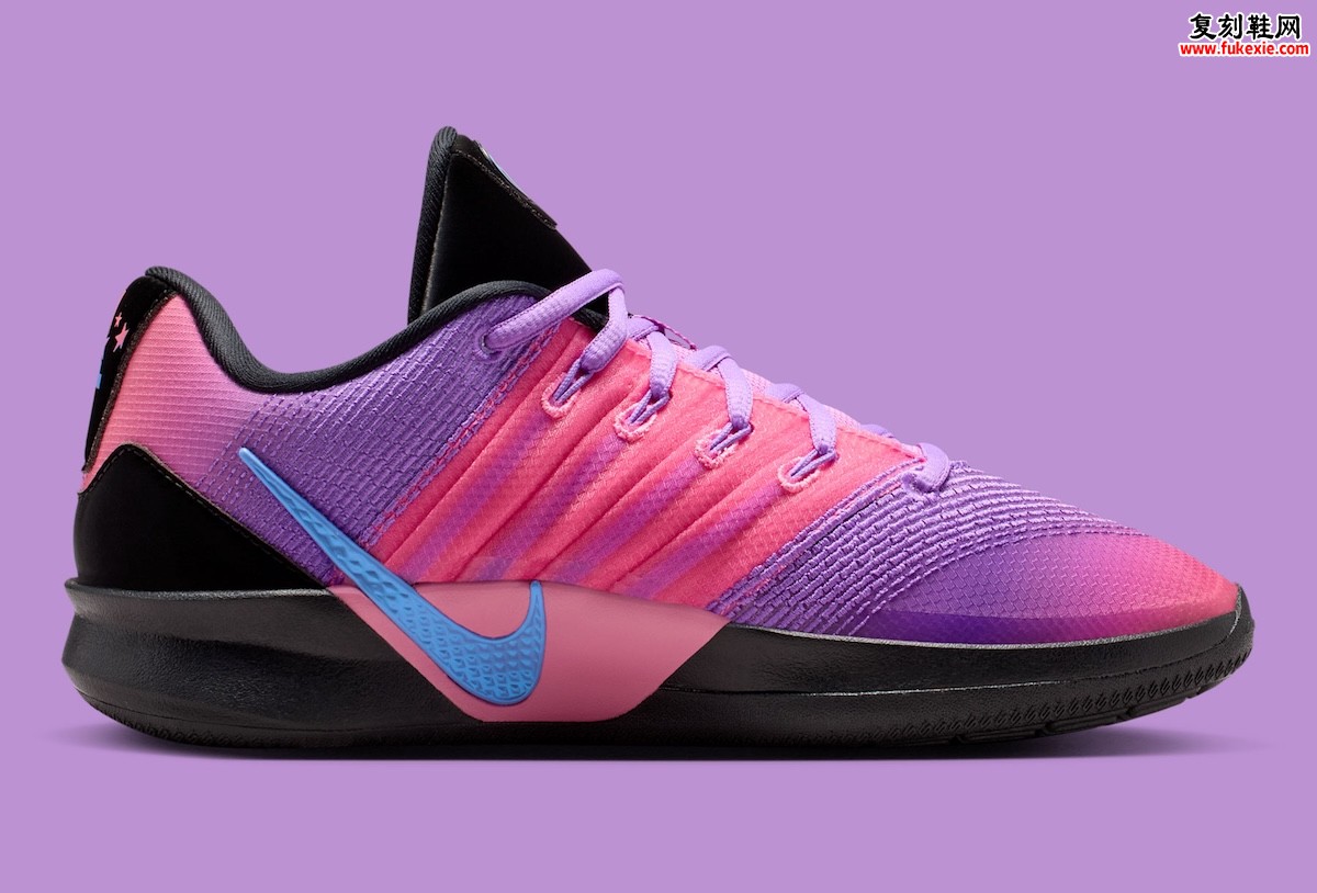 耐克Sabrina 3“CHBL”中国高中篮球联赛专属PE 2026夏季发售，渐变紫粉配色高调登场
