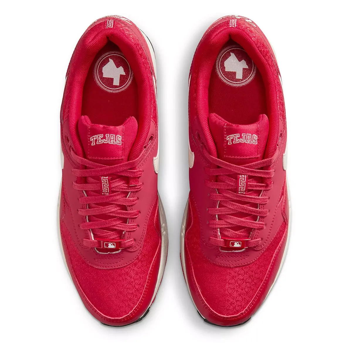 Nike Air Max 1“Texas Rangers”MLB城市联结2026：胭脂虫红羊八谷鞋面勾连德州百年文化