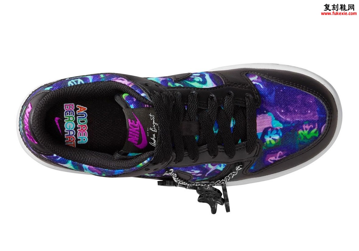 Andrea Bergart x Nike Dunk Low联名多彩金属吊饰童鞋夏季2026配色前瞻完整插图2 Andrea Bergart x Nike Dunk Low联名多彩金属吊饰童鞋夏季2026配色前瞻完整