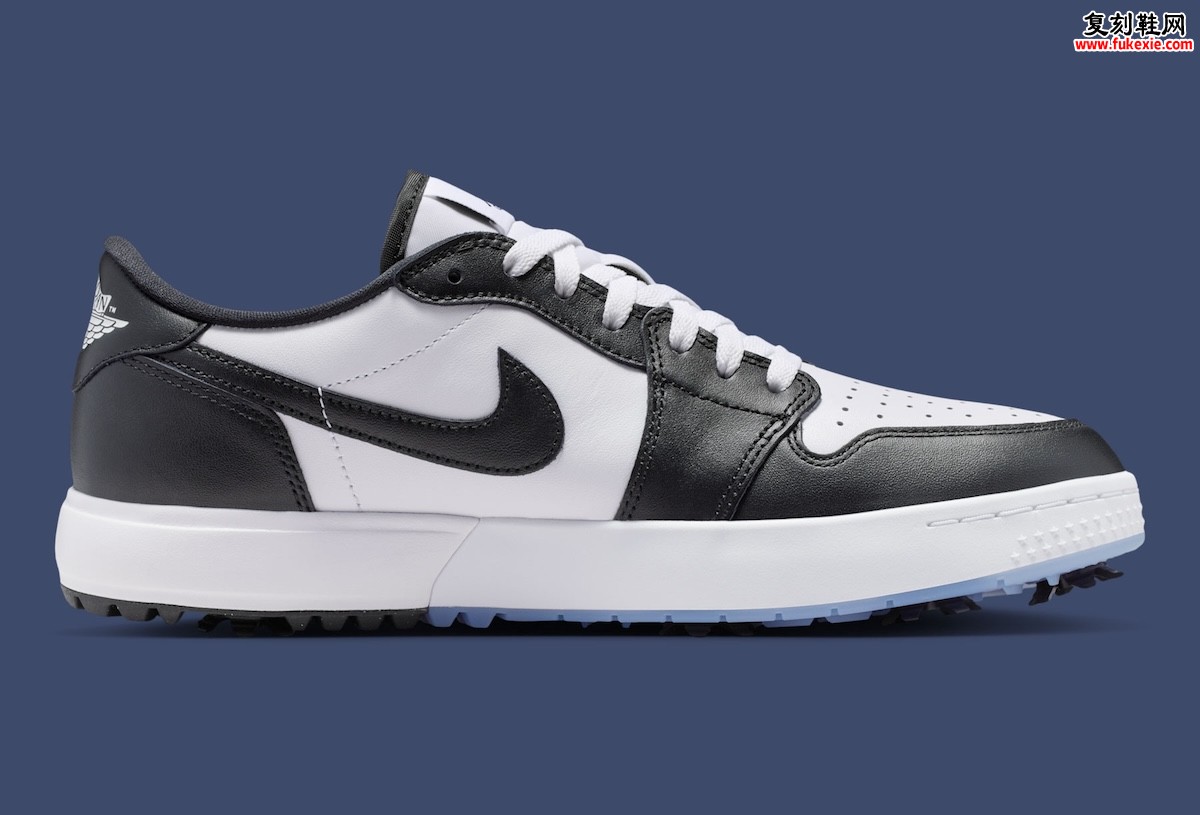 2026夏季必入高尔夫潮鞋：Air Jordan 1 Low Golf “Panda” 黑白熊猫配色AJ1