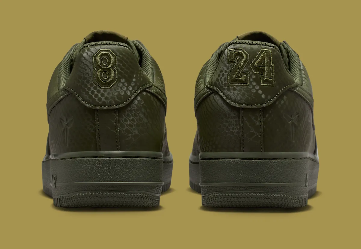 科比x耐克Air Force 1 Low「卡其色」休闲鞋款 经典轮廓承载曼巴致敬新篇