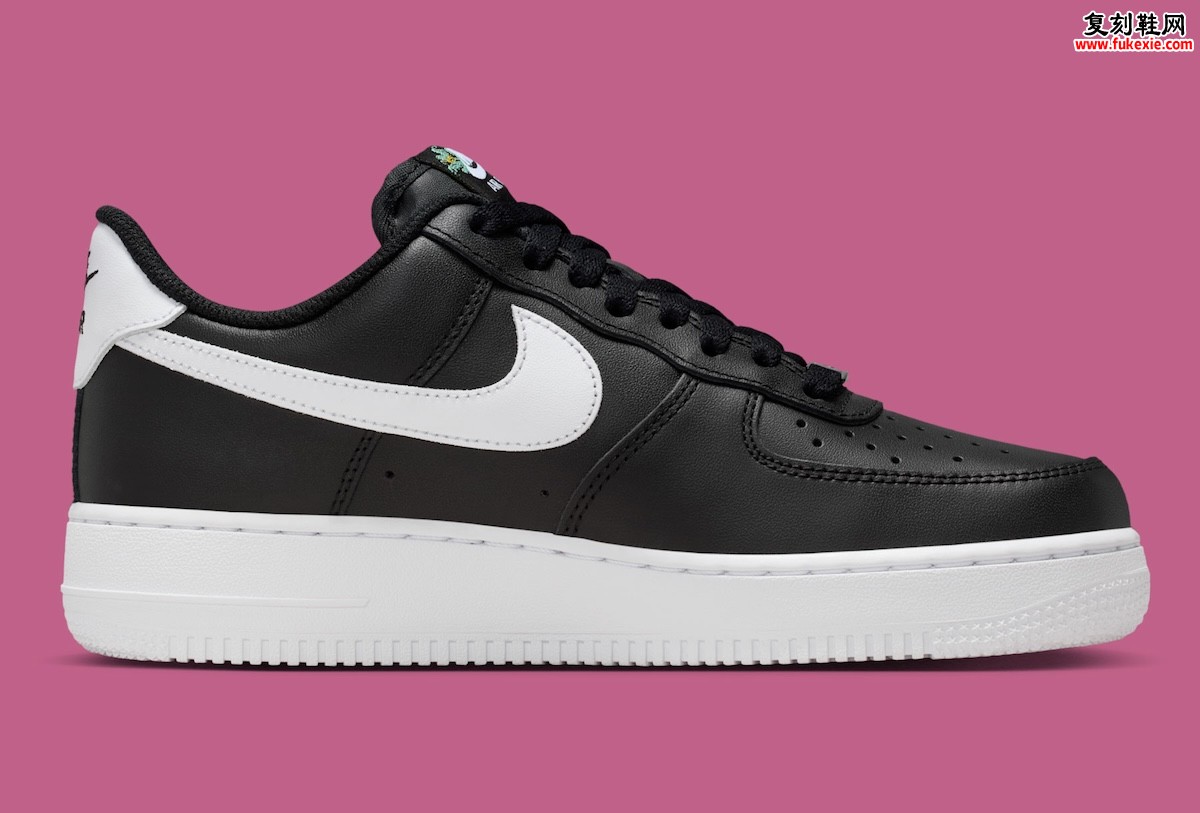 耐克Air Force 1 Low “静待繁花” 2026春季回归:黑色基底上的手绣花卉与隽永诗意