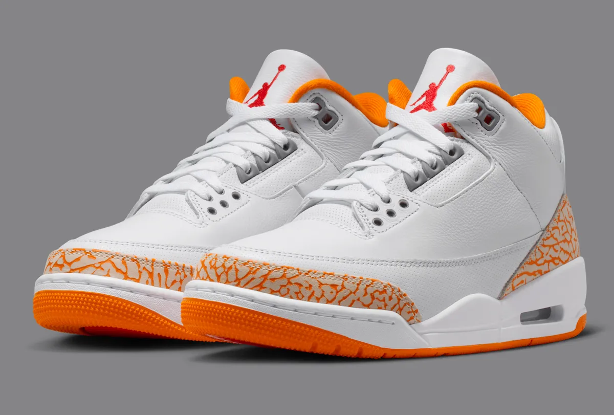 橙色的档案密码：Air Jordan 3 ‘Orange Citrus’ 近二十年后终迎市售，再现2007 LS时代遗珠