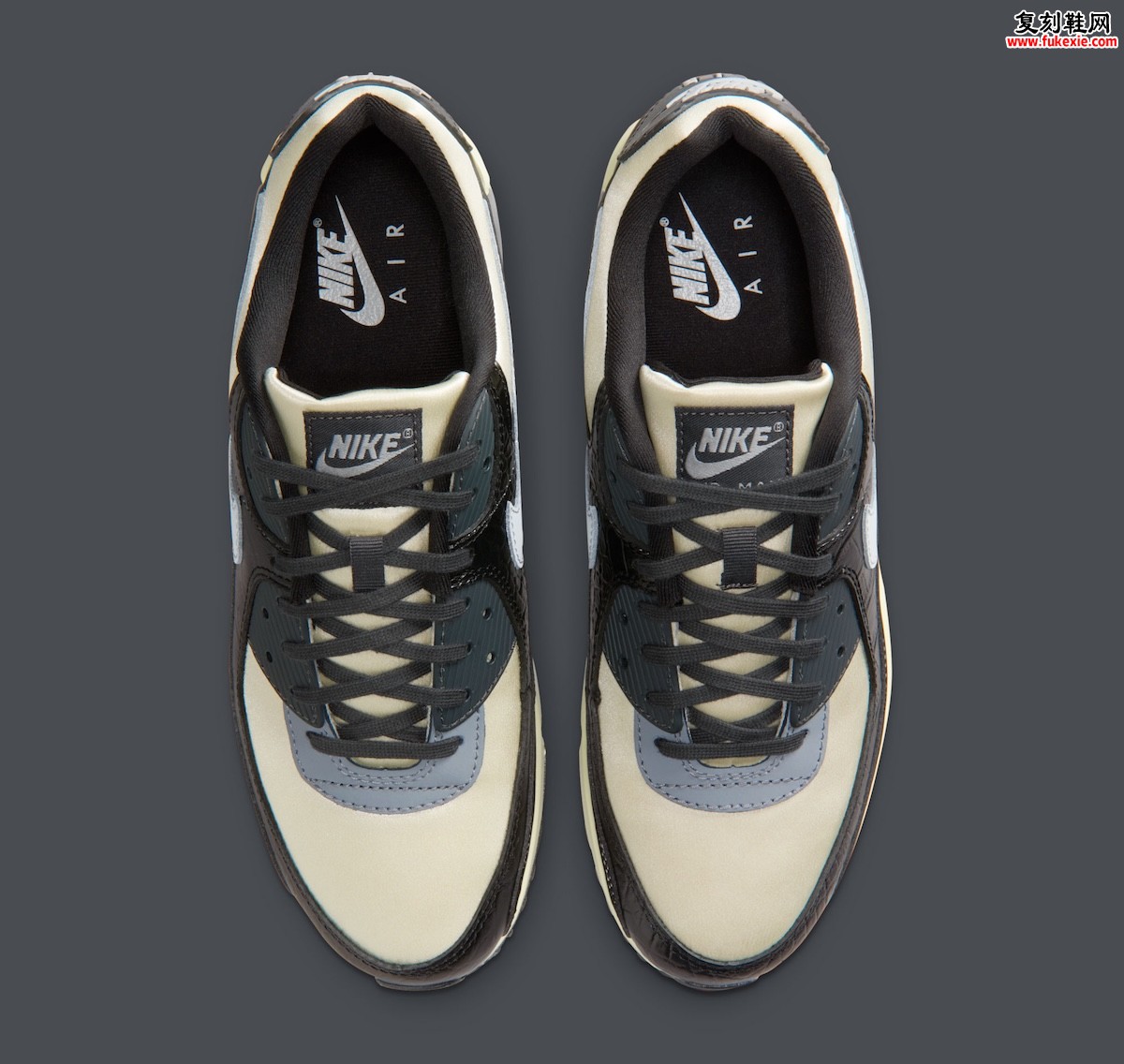 耐克Air Max 90 “Black Croc” 鳄鱼皮纹奢华重塑经典鞋型 将于12月23日发售定价155美元