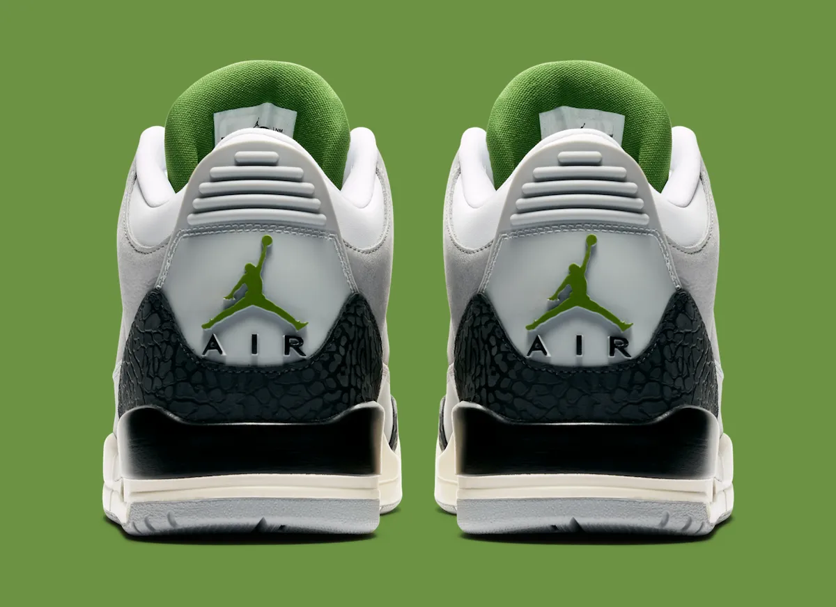Air Jordan 3 “Chlorophyll” 致敬经典训练鞋，飞人乔丹三代叶绿素配色回顾 叶绿素绿点缀