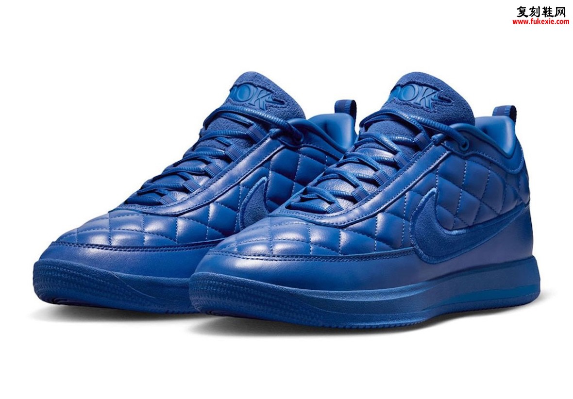 Nike Book 2“Just Book”蓝调菱格2026致敬Just Don联名：155美元锁定Don C奢华篮球美学缩略图