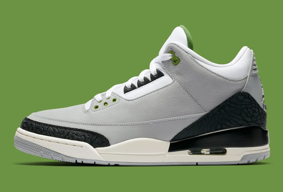 Air Jordan 3 “Chlorophyll” 致敬经典训练鞋，飞人乔丹三代叶绿素配色回顾 叶绿素绿点缀