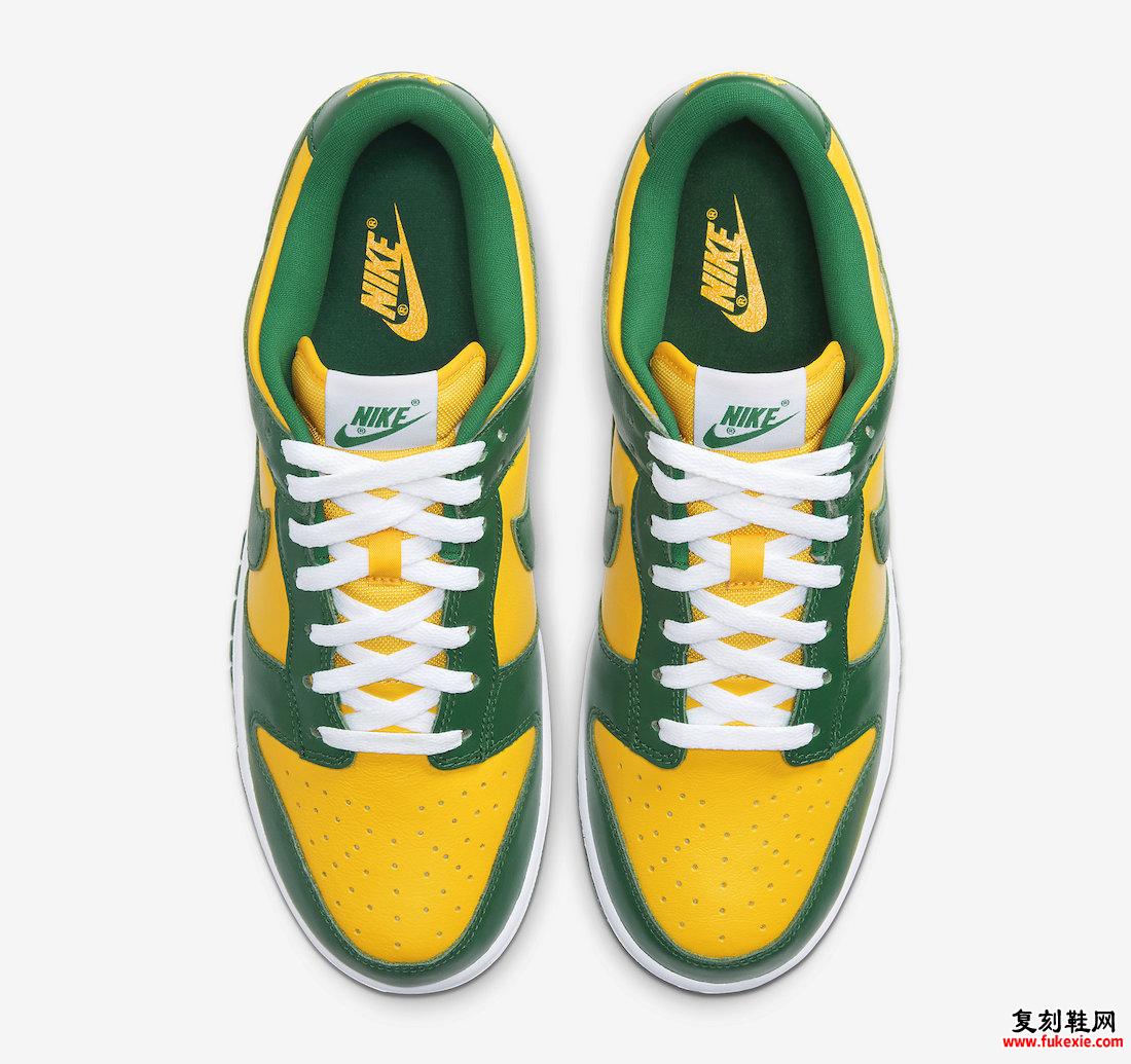 NIKE DUNK LOW “BRAZIL” 将于 2024 年春季回归 货号：CU1727-700