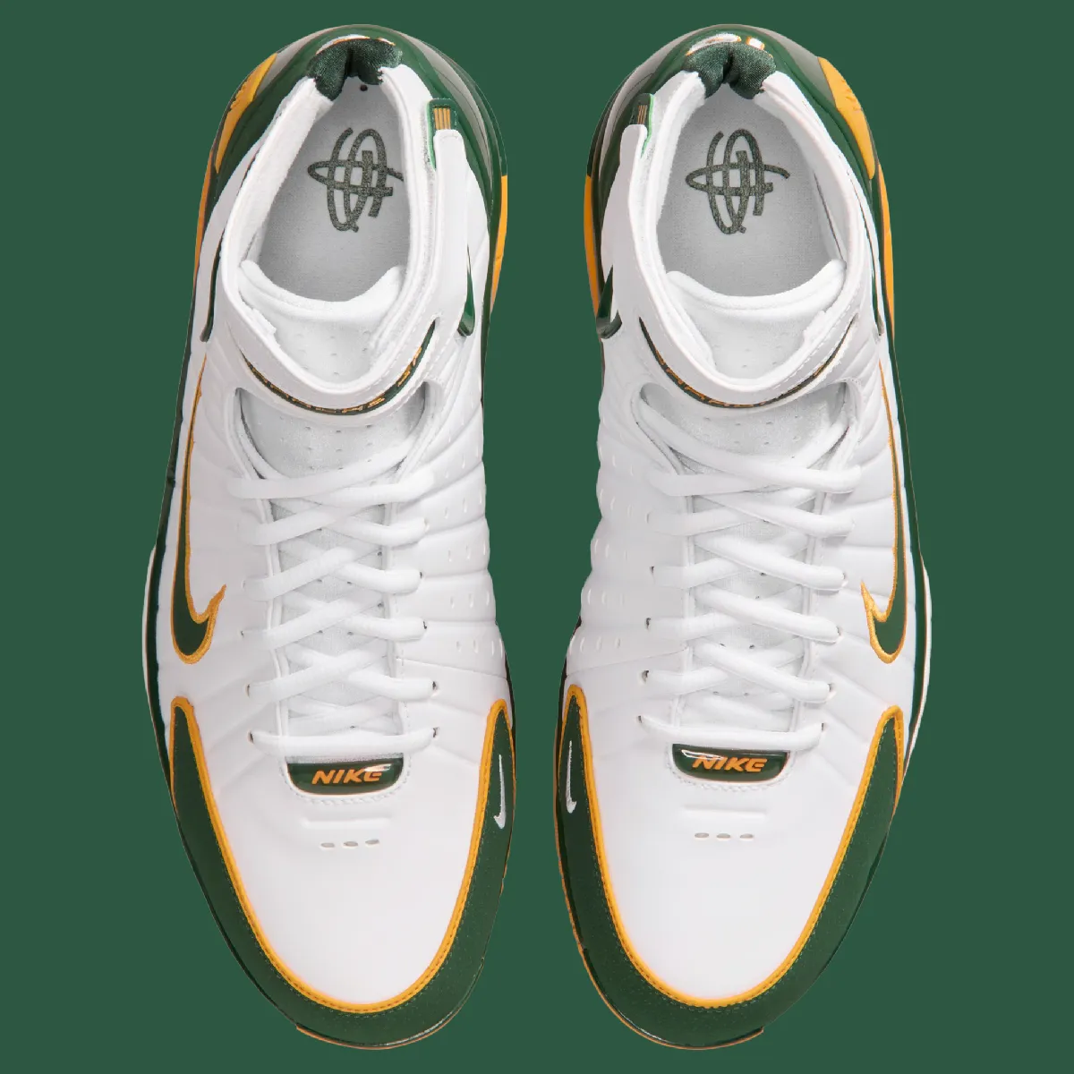 苏·伯德专属战靴回归:Nike Air Zoom Huarache 2K4 PE 白绿金配色致敬西雅图风暴插图2 苏·伯德专属战靴回归:Nike Air Zoom Huarache 2K4 PE 白绿金配色致敬西雅图风暴