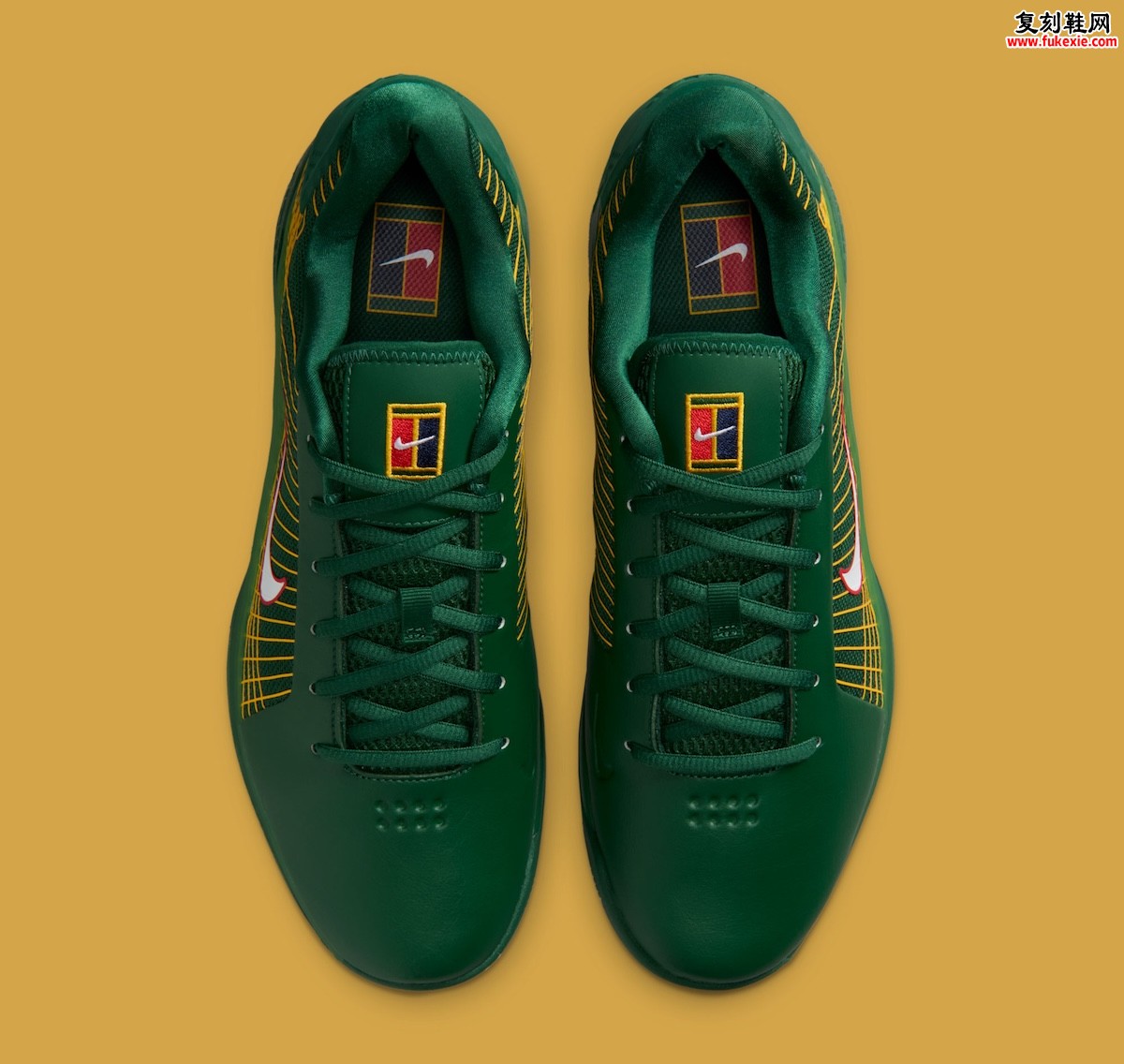 耐克Vapor 12 Hypersmash温网双色套装2026夏季发售,绿紫金红致敬草地大满贯百年优雅传统