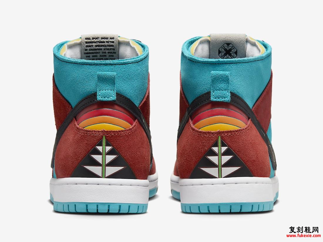 DI'ORR GREENWOOD 联名 NIKE SB DUNK HIGH 2024 年 6 月发售 货号:FQ1775-400