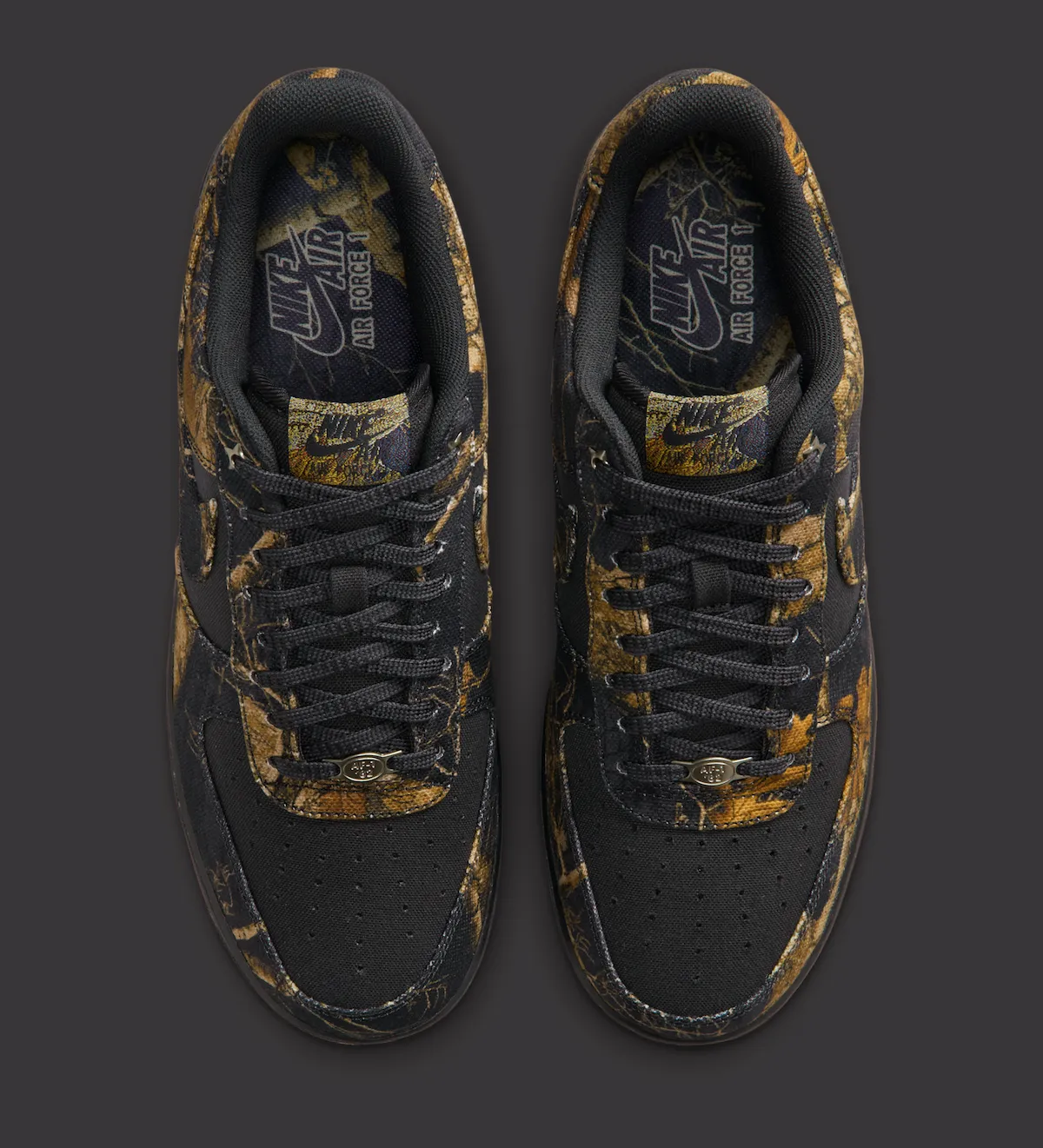 Nike Air Force 1 Low “Black Realtree” 空军一号低帮“自然迷彩”配色10月3日发售
