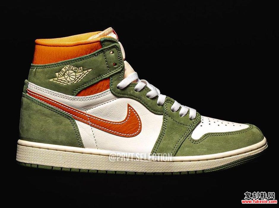 AIR JORDAN 1 HIGH OG CRAFT “CELADON”“青瓷” 货号： FB9934-300