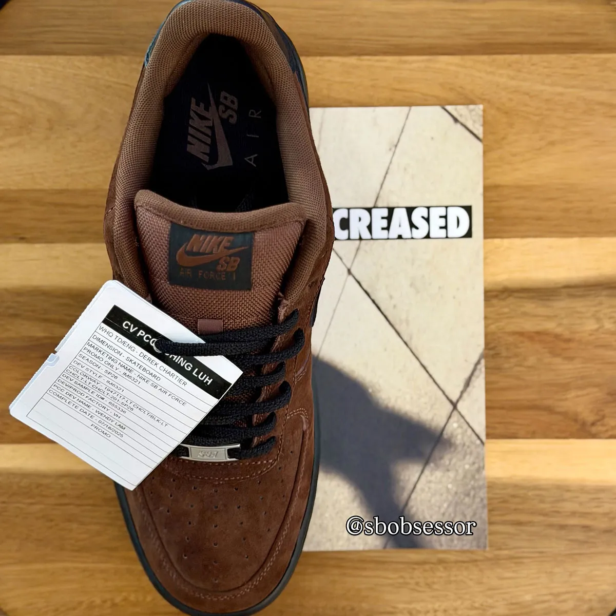 Nike SB Air Force 1 Low “Light Chocolate” 浅巧克力麂皮,2026秋发售,重温摩卡经典插图2 Nike SB Air Force 1 Low “Light Chocolate” 浅巧克力麂皮,2026秋发售,重温摩卡经典