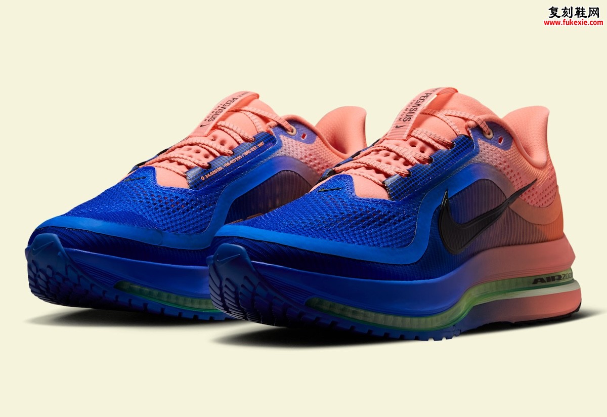 Nike Pegasus Premium “Racer Blue/Atomic Pink” 竞速蓝原子粉分割撞色,2026年7月1日发售插图 Nike Pegasus Premium “Racer Blue/Atomic Pink” 竞速蓝原子粉分割撞色,2026年7月1日发售