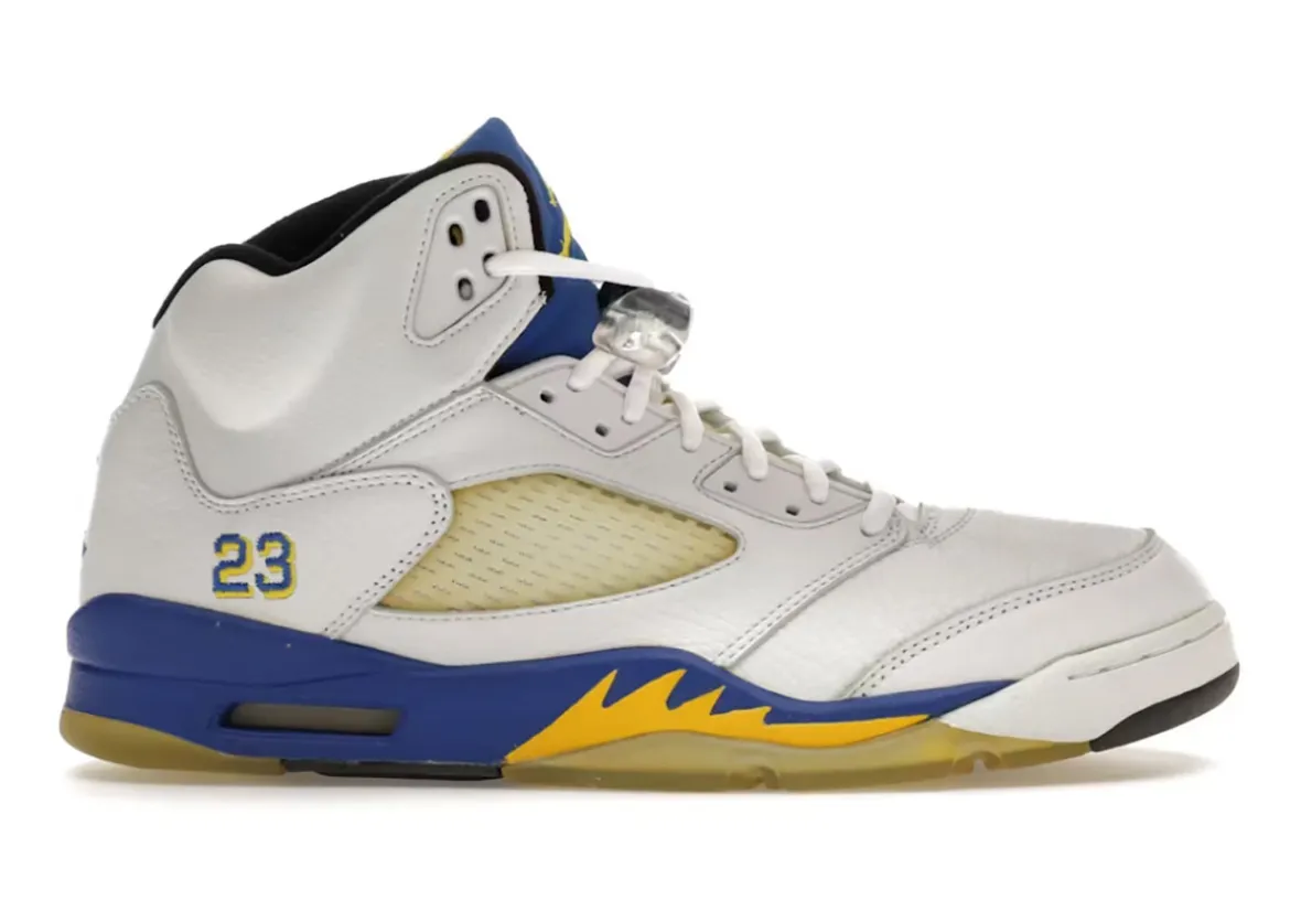 Air Jordan 5 “Laney” 超稀有Sample首曝:后跟Nike Air、无23号刺绣,揭示兰尼高中配色未采用方案插图1 Air Jordan 5 Laney 2000 release