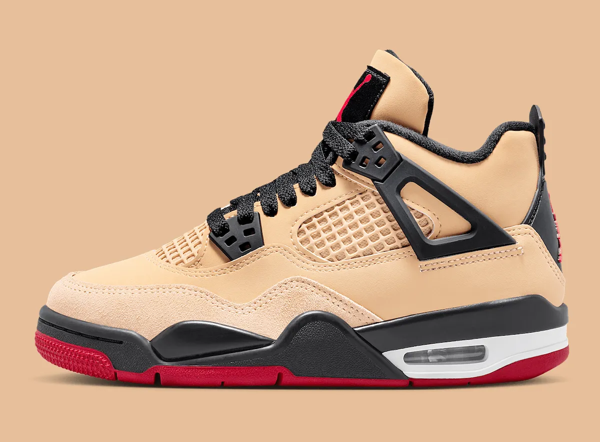 披萨香气入魂！AIR JORDAN 4“PIZZA”大童款「红白桌布」8月1日火热出炉