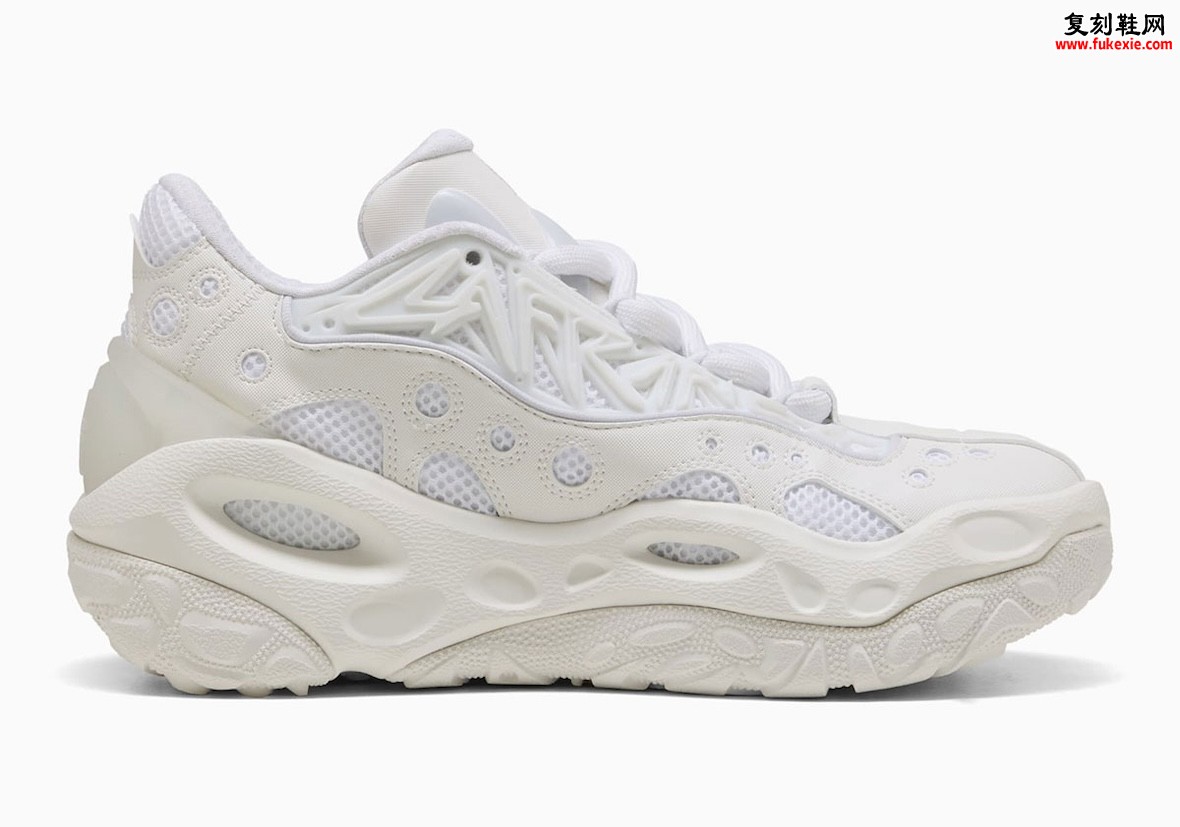 PUMA LaFrancé RNR三白312274-02发售！雕塑笼架+缓震POD重构艺术鞋语