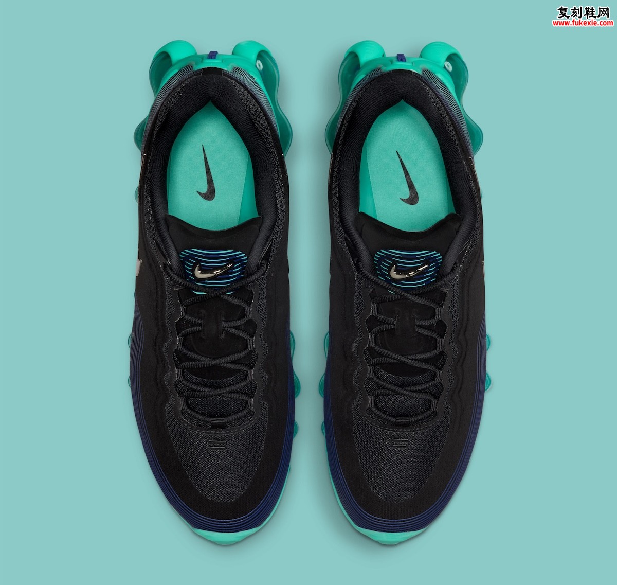 Nike Air Liquid Max “Black/Radiant Blue” 黑电光蓝流动气垫颠覆登场 2026夏季全掌可视化缓震独家深度评测插图3 Nike Air Liquid Max “Black/Radiant Blue” 黑电光蓝流动气垫颠覆登场 2026夏季全掌可视化缓震独家深度评测