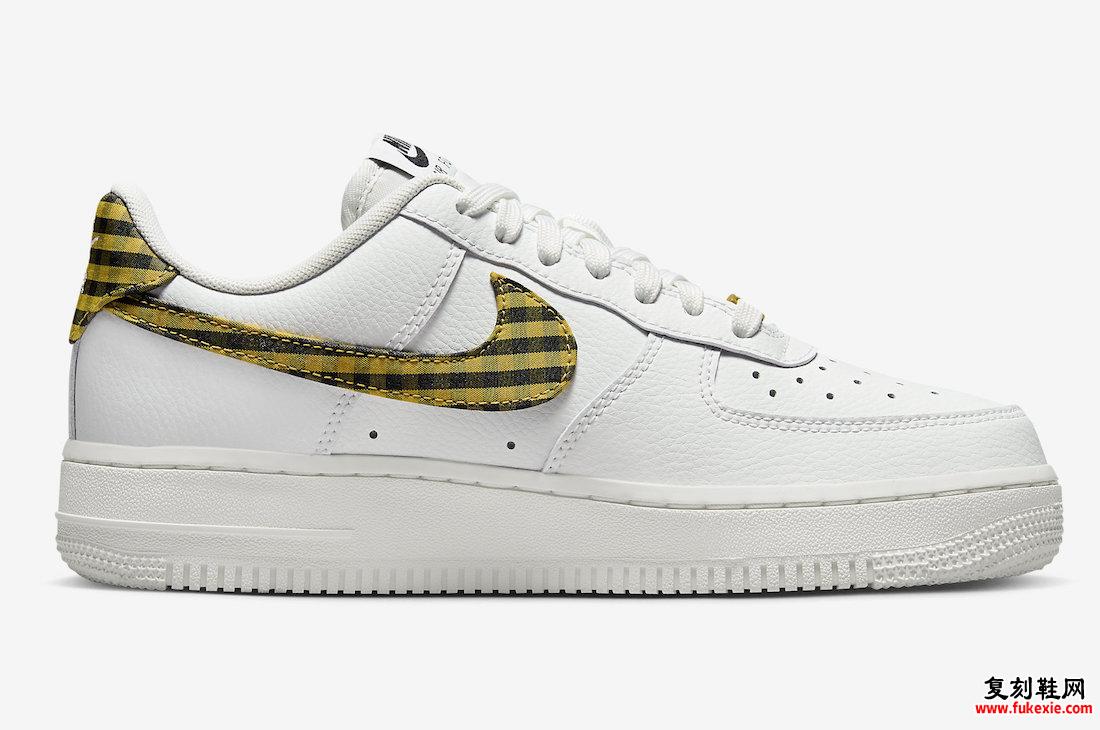 NIKE AIR FORCE 1 LOW GINGHAM 即将发售 货号：DZ2784-102