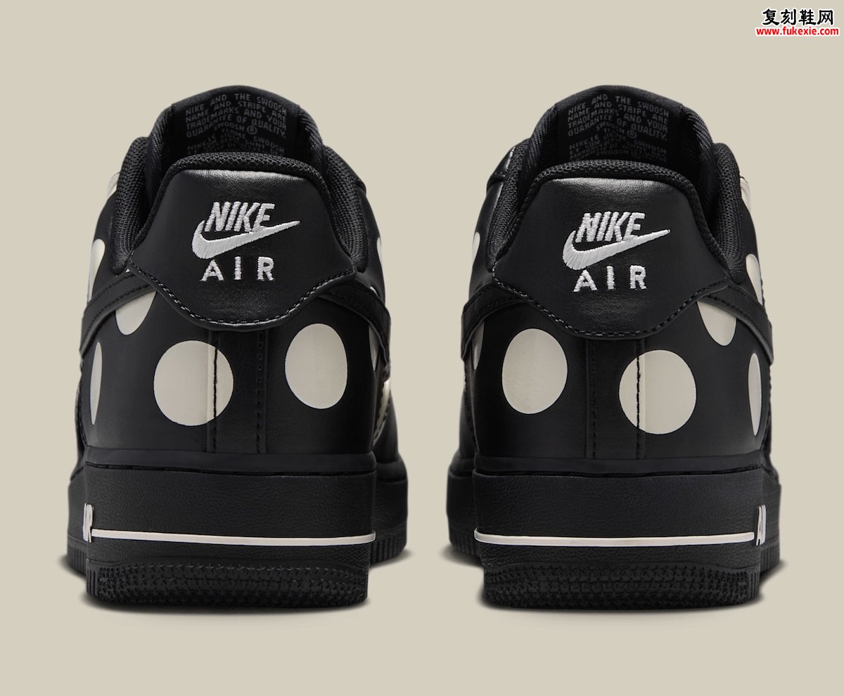 Nike Air Force 1 Low “Polka Dot” 波点美学2026秋季发售:黑白奶油波点重塑经典插图4 Nike Air Force 1 Low “Polka Dot” 波点美学2026秋季发售:黑白奶油波点重塑经典
