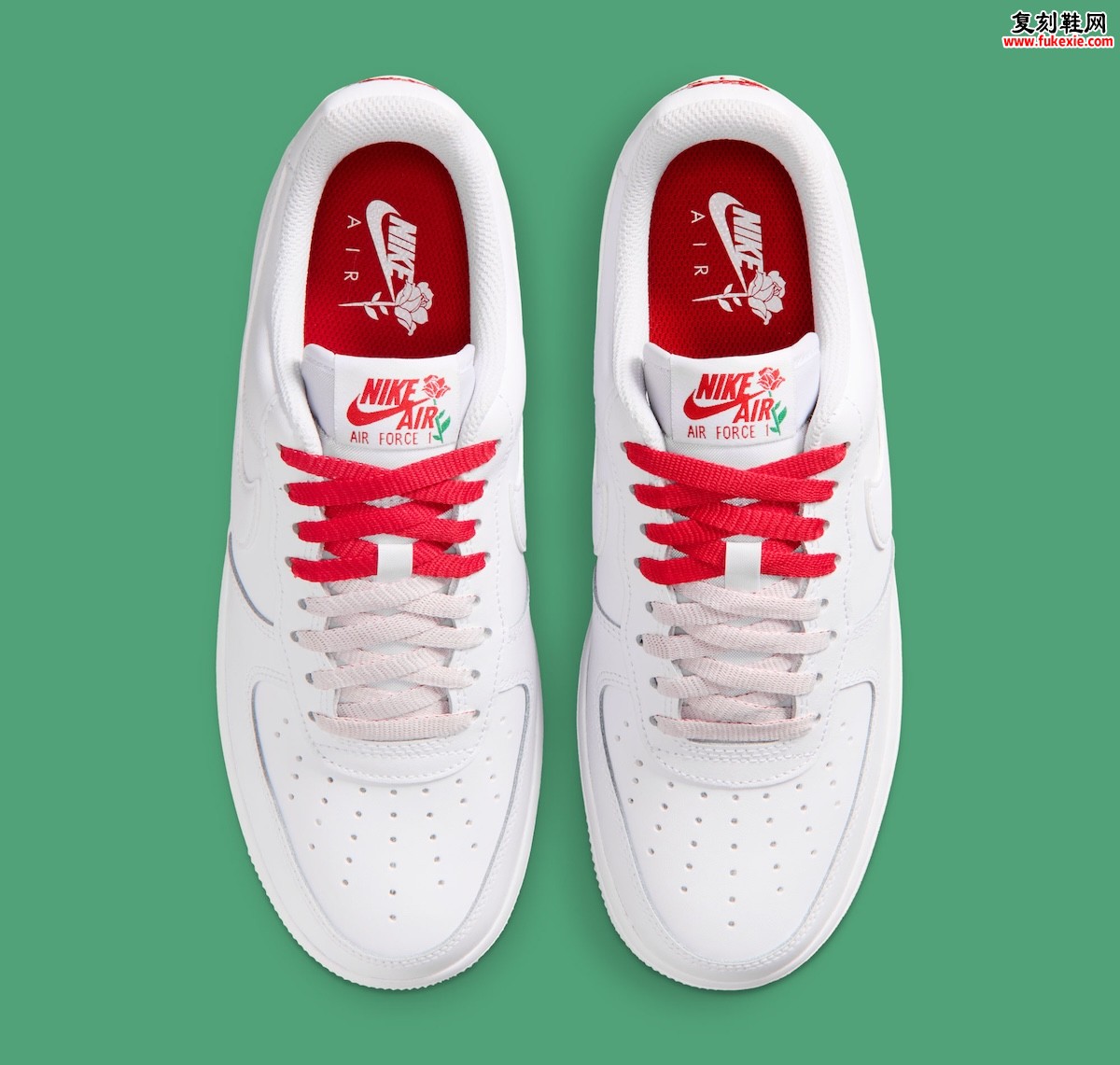 白色画布上的那朵玫瑰：Nike Air Force 1 Low ‘Roses’ 以极简花卉细节回归2026春季